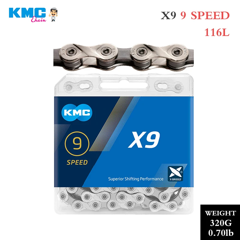 KMC Bike Chain X8 X9 X10 X11 X12 MTB Bicycle Chains 8 9 10 11 12 Speed Road Bike Current Mountain Bike for Shimano Bikes Part