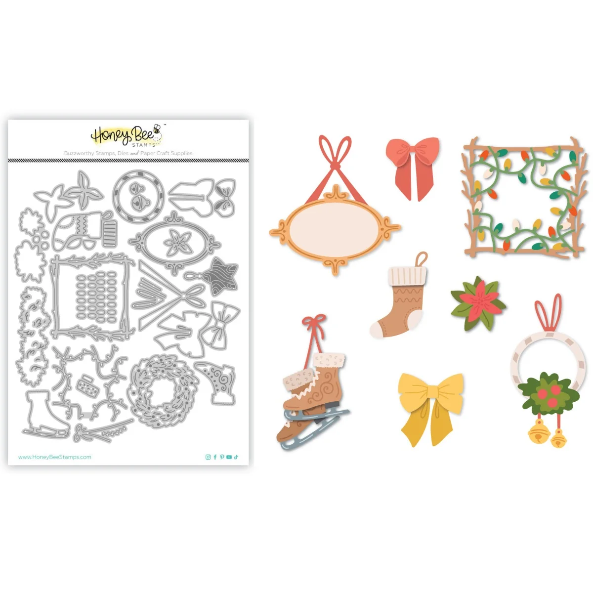 

Christmas 2025 Gallery Wall Holiday Metal Cutting Dies for DIY Decorating Scrapbook Paper Gift Card Album Embossing Craft