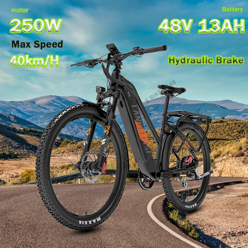 Electric Bike Lankeleisi MX600 pro 500W 48V 20AH Battery Adult 27.5 inch Full Suspension e bike Hydraulic Brake Bicycle Electric