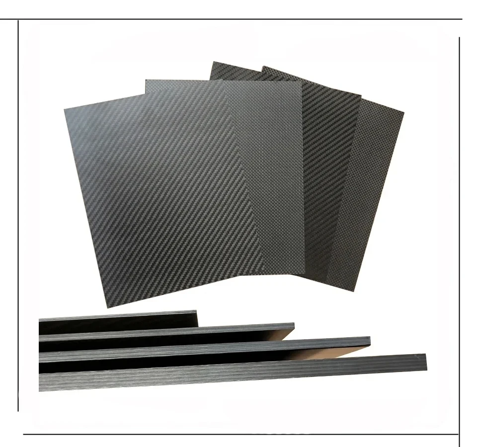 500x500mm 100%Pure Carbon Board 3K Carbon Fiber Plate 6mm 7mm 8mm 9mm 10mm Thickness Carbon Fiber Material For RC UAV/Toys