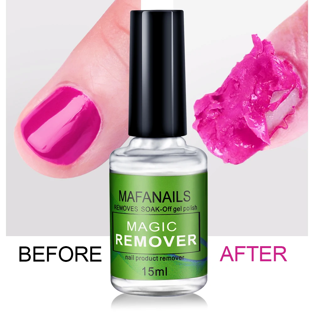 15ml Fast-Remover Magic Burst Nail Gel Polish Clean UV Soak Off Magic Burst Nail Gel 1*Bottled Clear Removal Manicure Gel