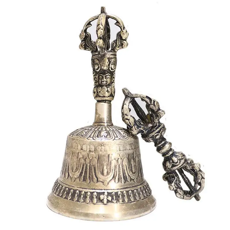 Tibetan Buddhist Meditation Bell Handmade Dharma Objects Bell Dorje Vajra Bell Meditation Altar Ritual Bell Handmade Dharma