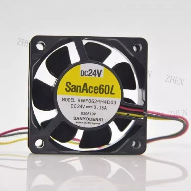 

Y FOR Sanyo SanAce60WF 9WF0624H4D03 6025 DC24V 0.15A 6CM 3-Wire Cooling Fan