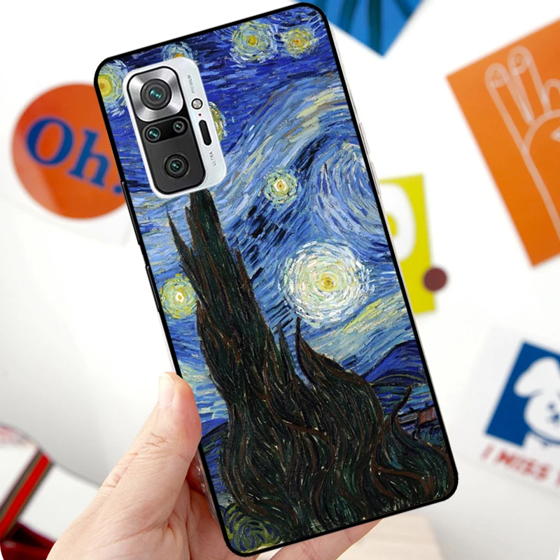 Van gogh Sternen himmel Fall für Xiaomi Redmi Note 12 Pro 11 8 9 10 Pro 9s 10s 11s 12s Redmi 12c 10c 9c 10a Abdeckung