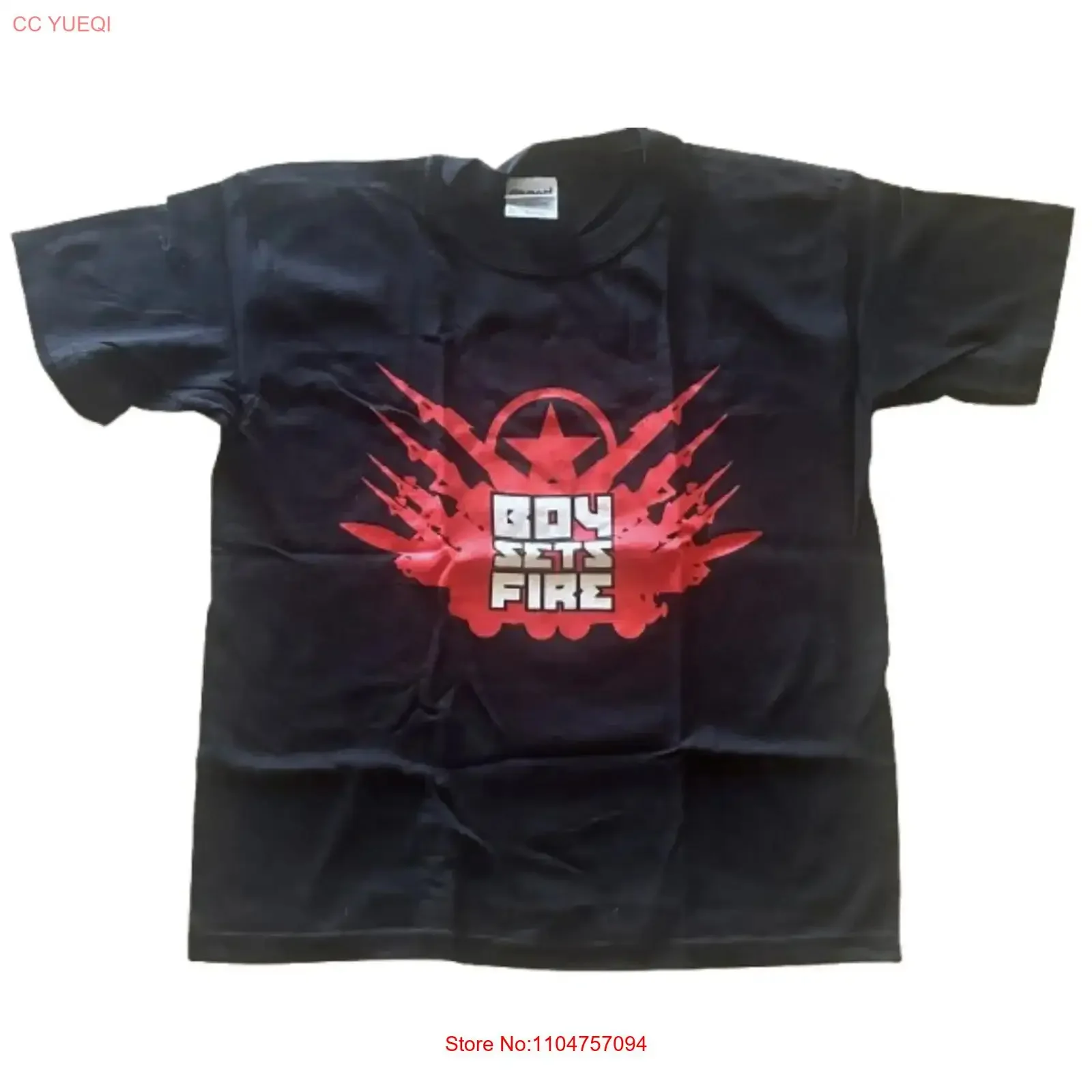 Футболка BoySetsFire Vintage, абсолютно новая, не носилась, лимитированная серия, оригинальная, YM Boy Sets Fire, винтажная, с эффектом потертости, модная, мягкая, эластичная, дышащая.