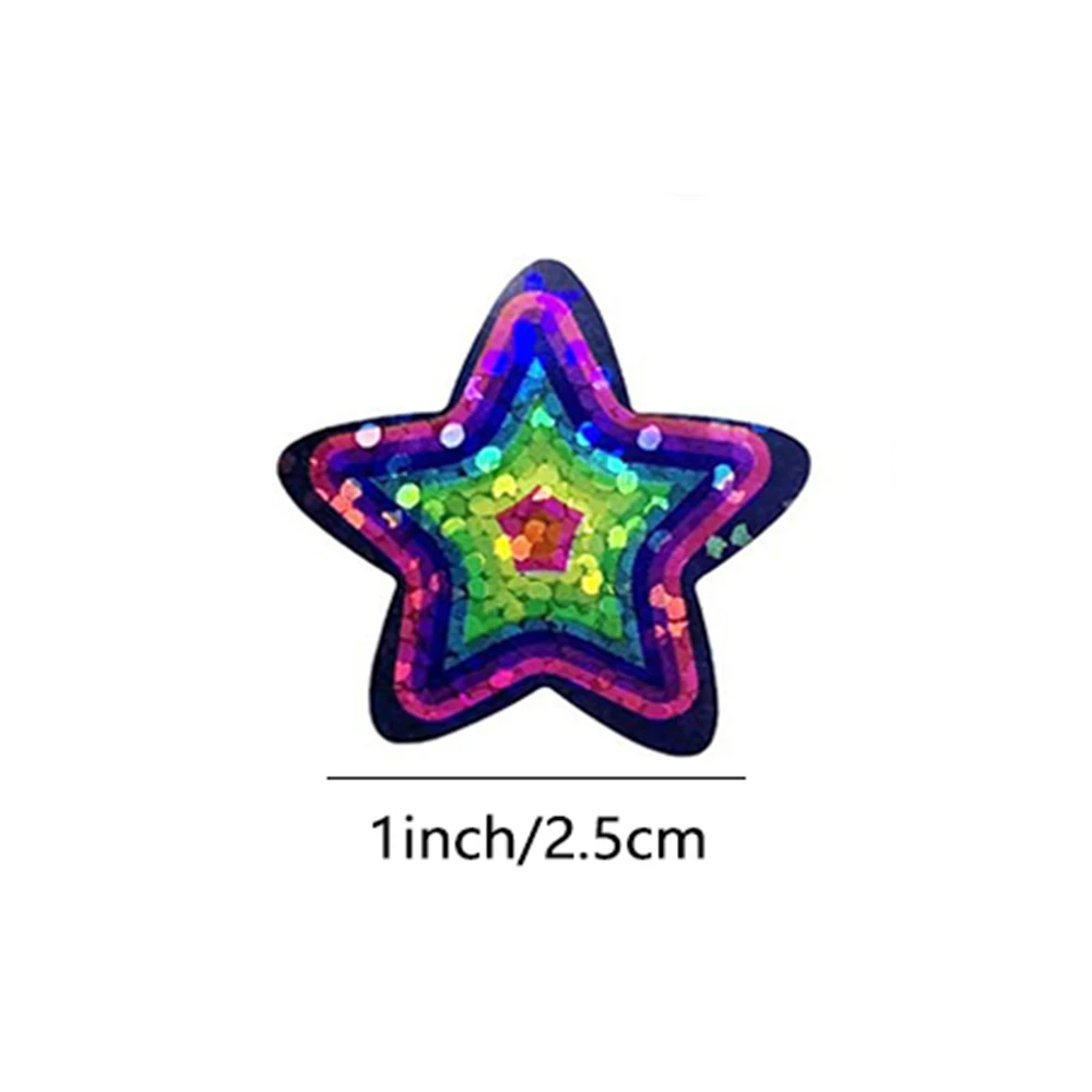 100-500pcs Color Star Sticker Birthday Wedding Gift Party Decor Seal Sticker Envelope Invitation Sticker Baking Label