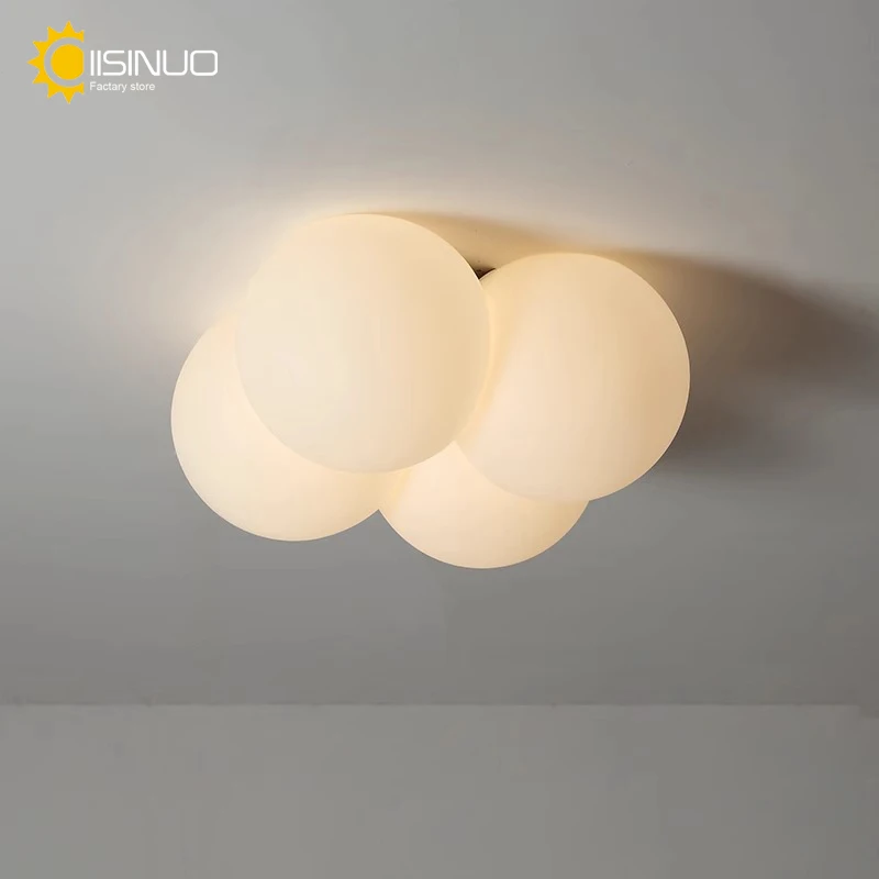 

Creative Cloud Ceiling Lamp Minimalist Flush Mount Lighting Fixtures E27 Bulb Holder For Home Kids Room Hotel Restaurant Bedroom