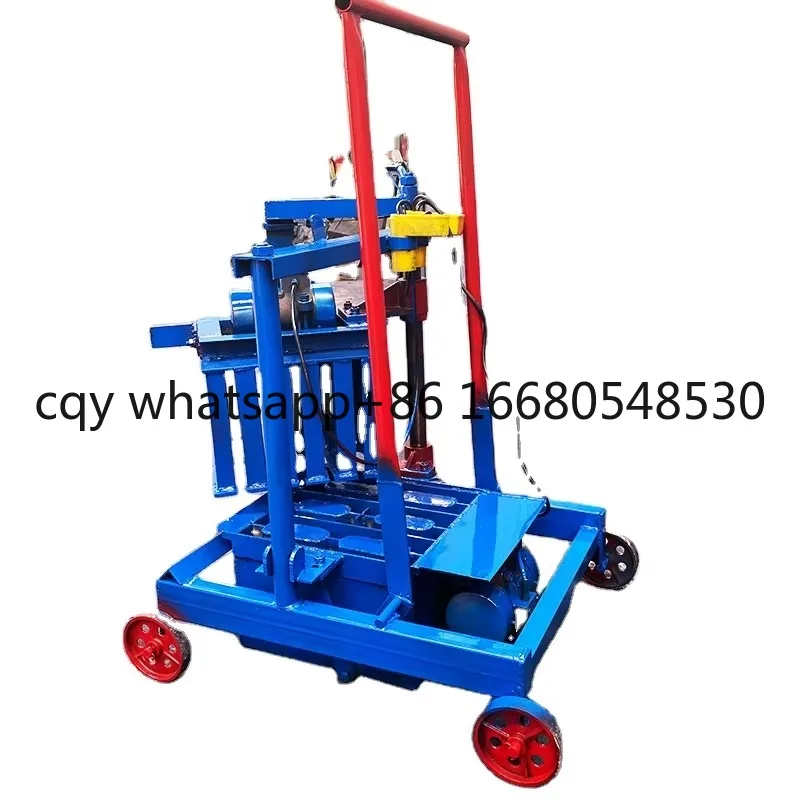 

Portable Paving Brick Making Machine Manual Small Mobile Type Clay Cement Concrete Block Making Machine in Kenya