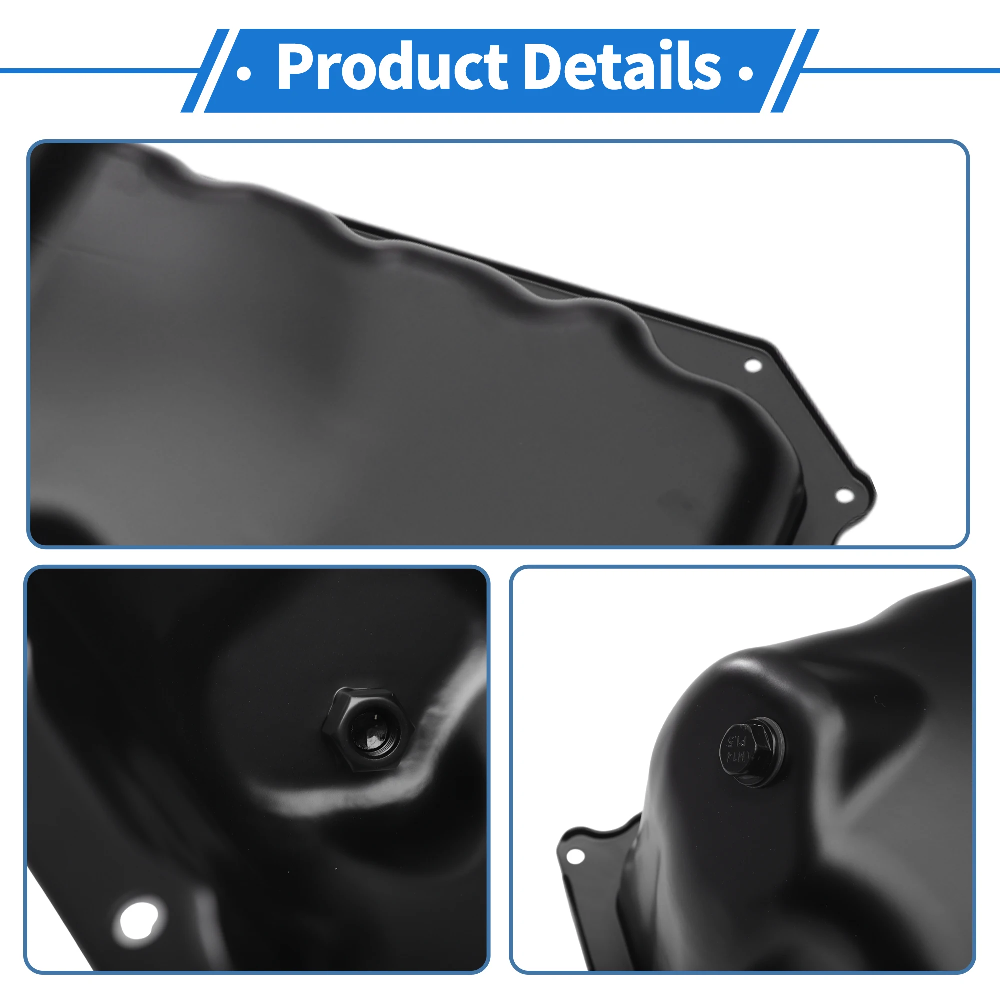 UXCELL No.264260/53021334AF Cárter de aceite de motor para Dodge para Ram 1500 03-10 Aleación de aluminio