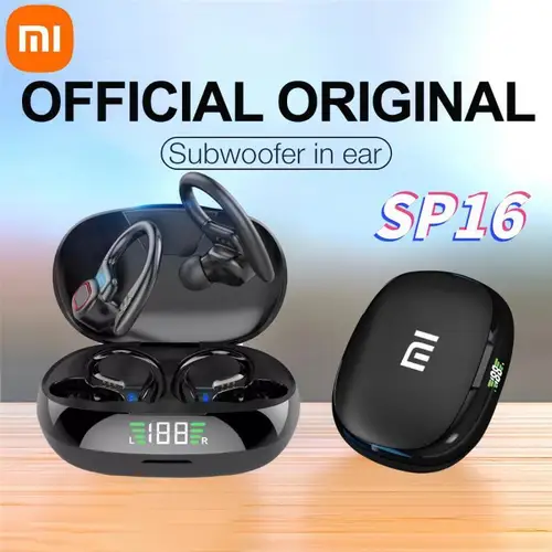Imagen 1 del producto Xiaomi Mijia-auriculares inalámbricos con Bluetooth 5,0, cascos para deportes al aire libre, con contenedor de carga, pantalla, Control táctil, originales