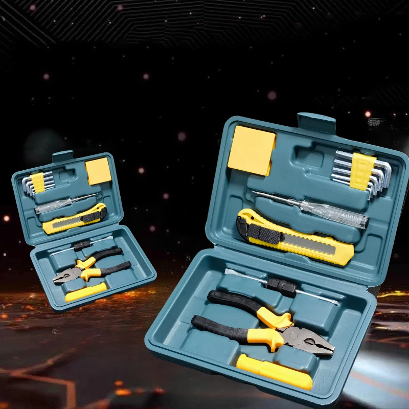 

Бытовой набор из 12 предметов, набор аппаратных инструментов, ящик для инструментов для обслуживания, многофункциональный комбинированный набор инструментов для электрика, инструменты для авторемонта