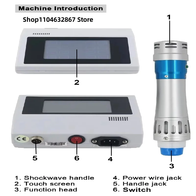 300mj Shockwave Therapy Machine With 7 Heads Body Massage ED Treatment Relax Physiotherapy New Shock Wave Equipment 2025...