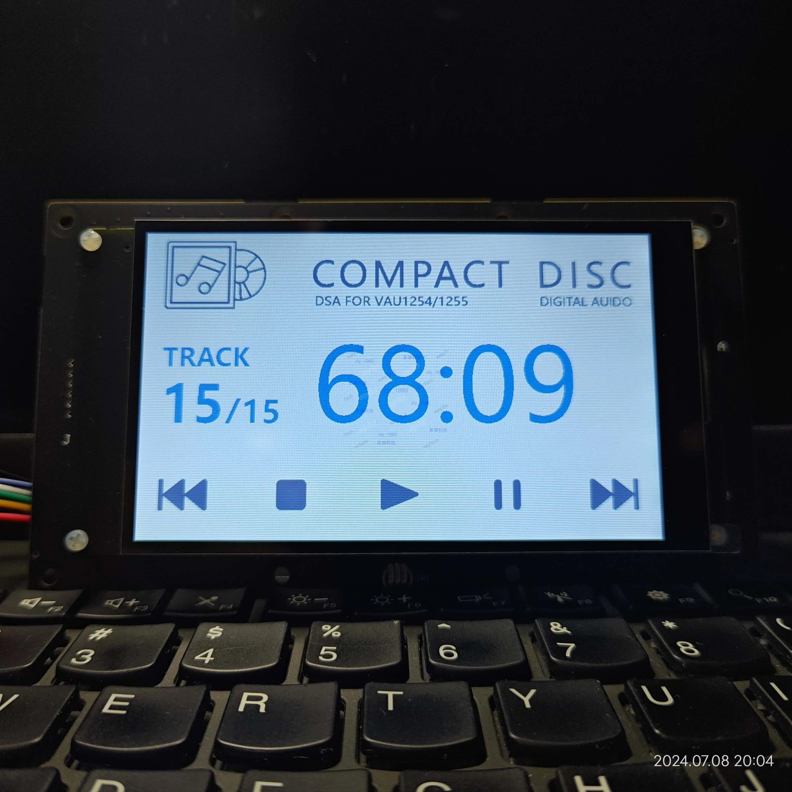 CDPRO2 Display Board Controller DSA VAU1254 CDM12 Turntable CD Control LCD Touch Screen