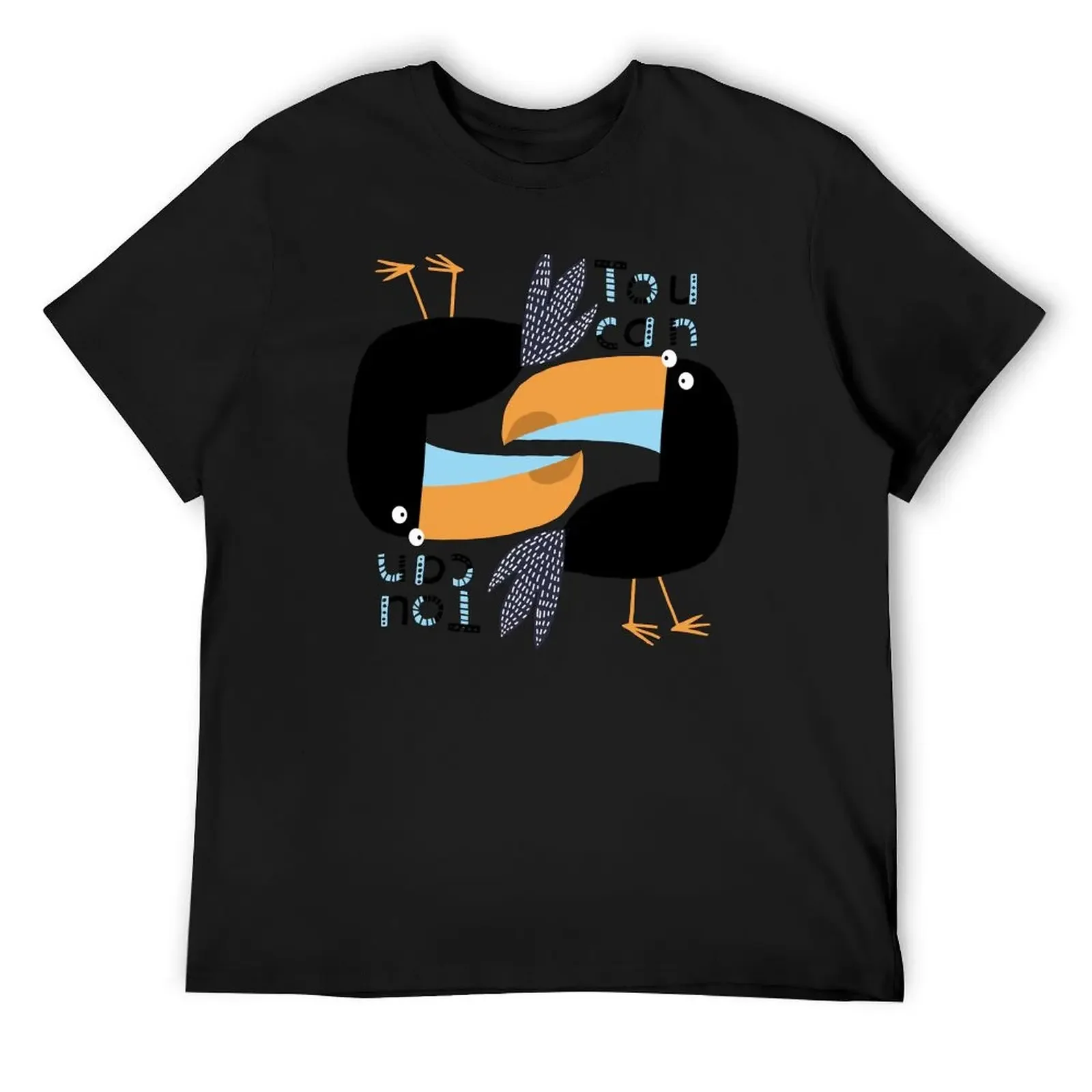 

Trendy, Toucan Pattern Illustration By Irish Artist Carla Daly T-Shirt anime clothes men workout shirt