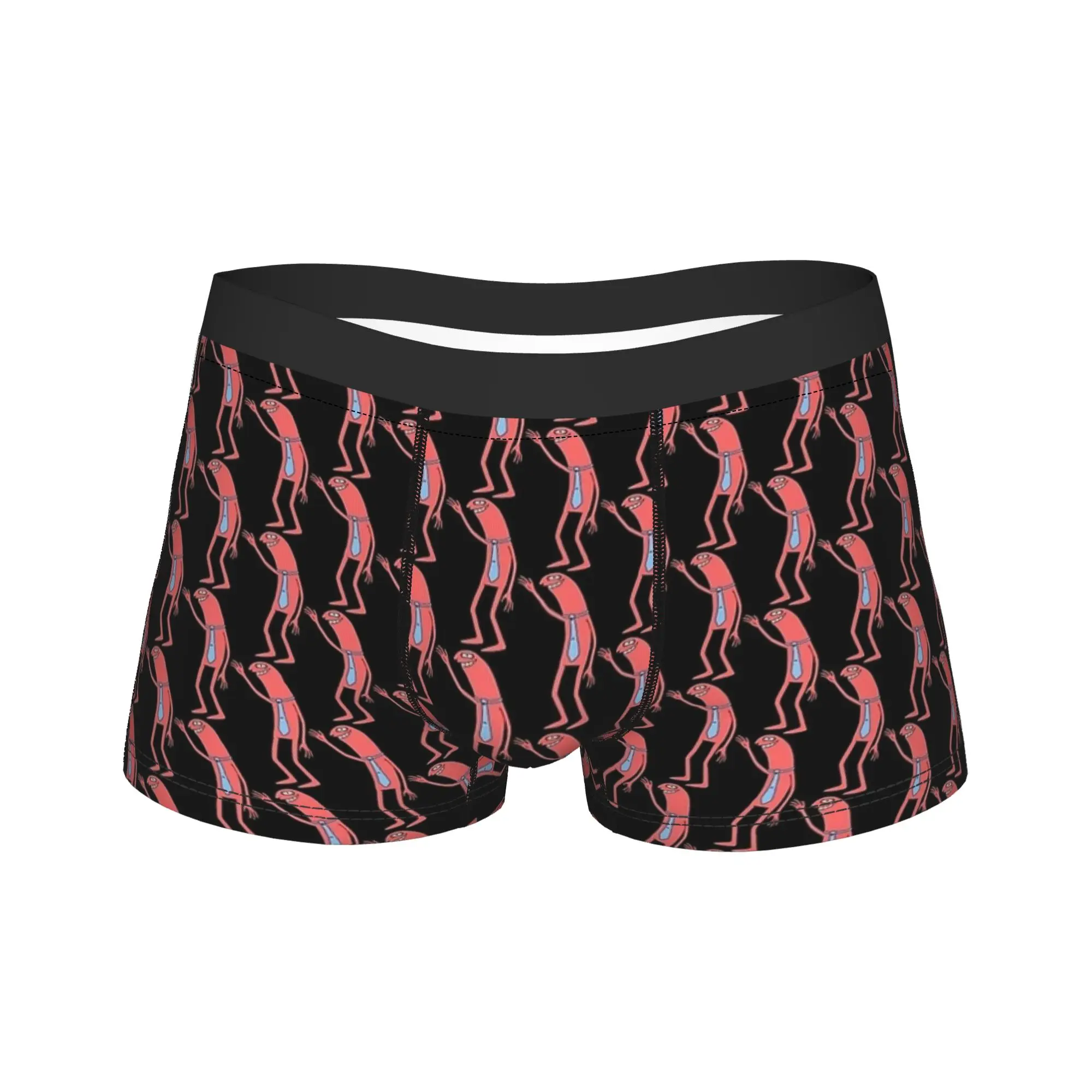 Allan Red Smiling Friends Boxer Brief  Underwear High Quality Men Novelty Boxershorts Custom DIY Plus Size Panties