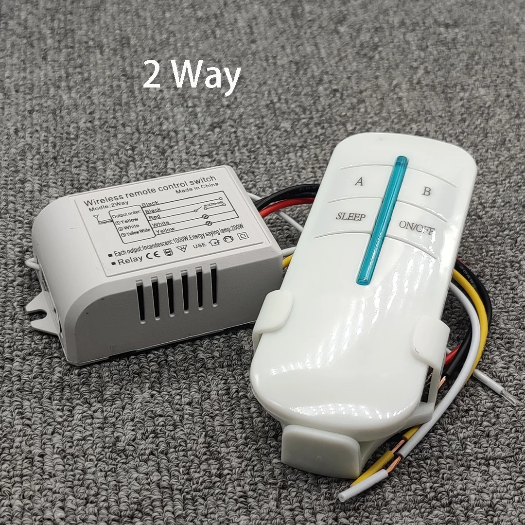 220V 1/2/3/4 Way ON/OFF wireless digital remote control manual remote control switch wireless control switch with Bracket