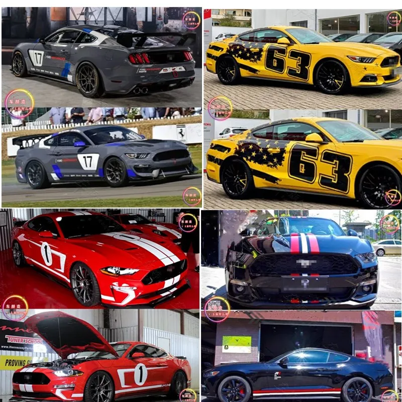 FOR Ford Mustang GT500 car sticker body appearance modification special custom racing decal film accessories