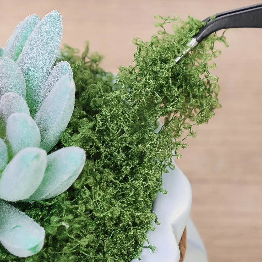 200G Fake Moss DIY Crafts Grass Artificial Moss Faux Preserved Moss Green Plants Home Room Garden Mini Landscape Fake Grass