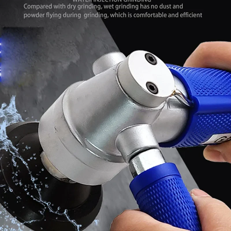 Nouveau Moulin à eau pneumatique à Injection d'eau, Machine de polissage d'eau pour marbre, granit, pierre artificielle