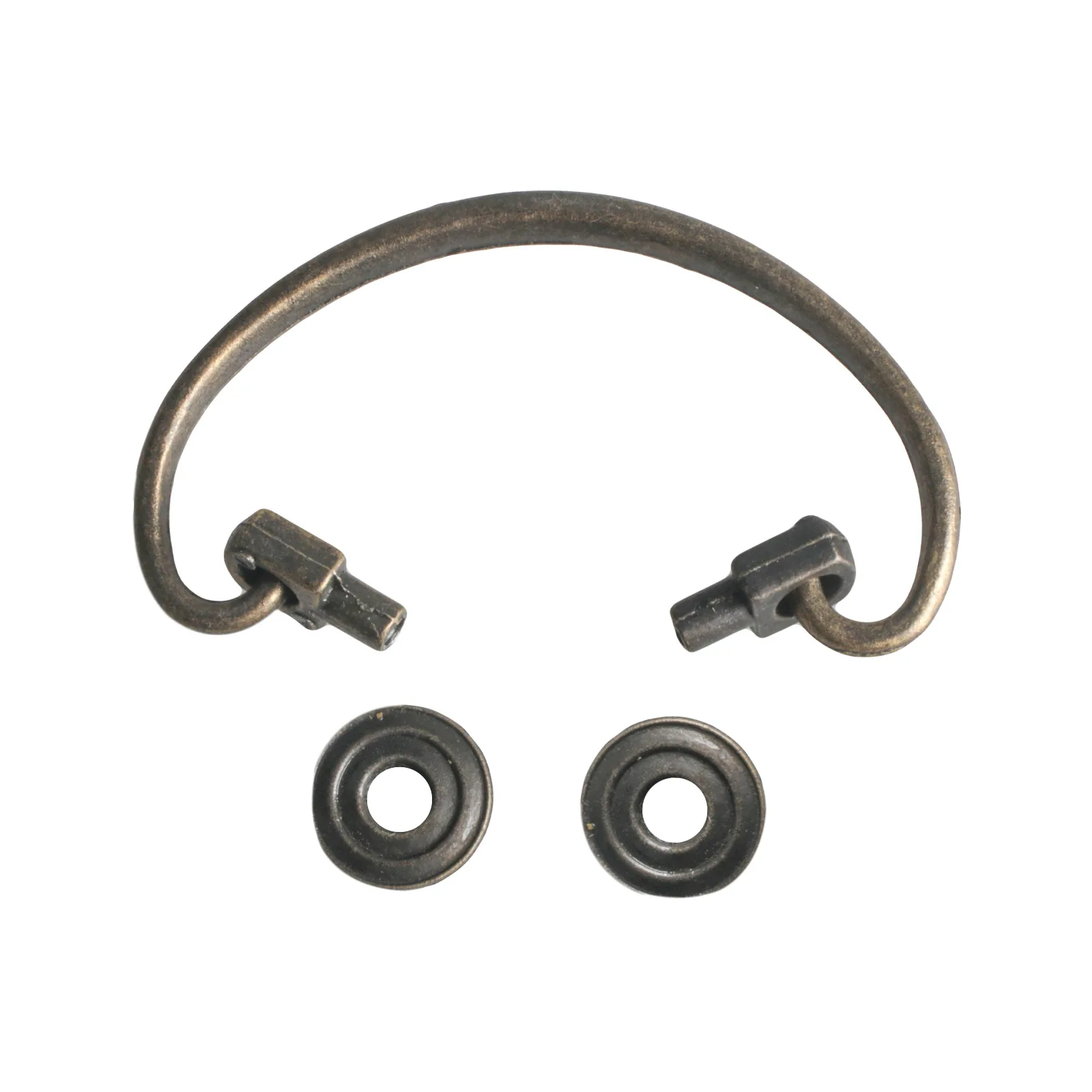 Handle Zinc Alloy Semi-circle Retro Drawer Cabinet Handle Hole Distance 68mm