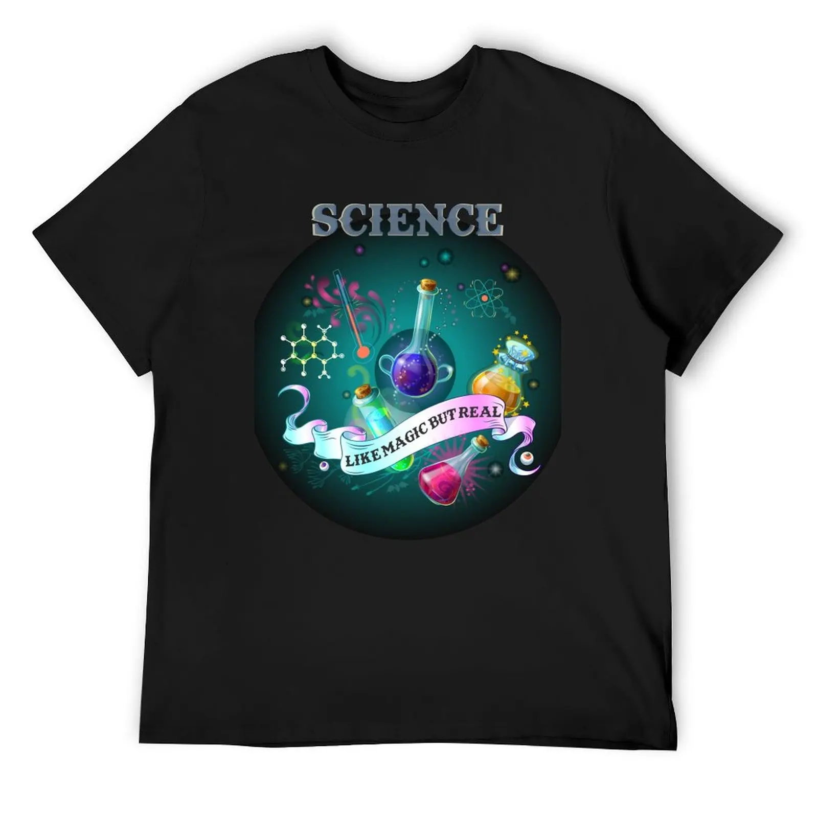 Science is like magic but real. Funny design for science teachers T-Shirt oversized graphic tee for a boy t shirt men