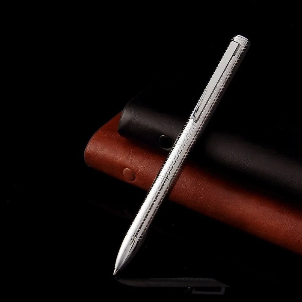 

Luxury Metal Ballpoint Pen Housing Retractable Black Ink Signature Pen Medium Point 1.0mm Smooth Writing Rollerball Pen