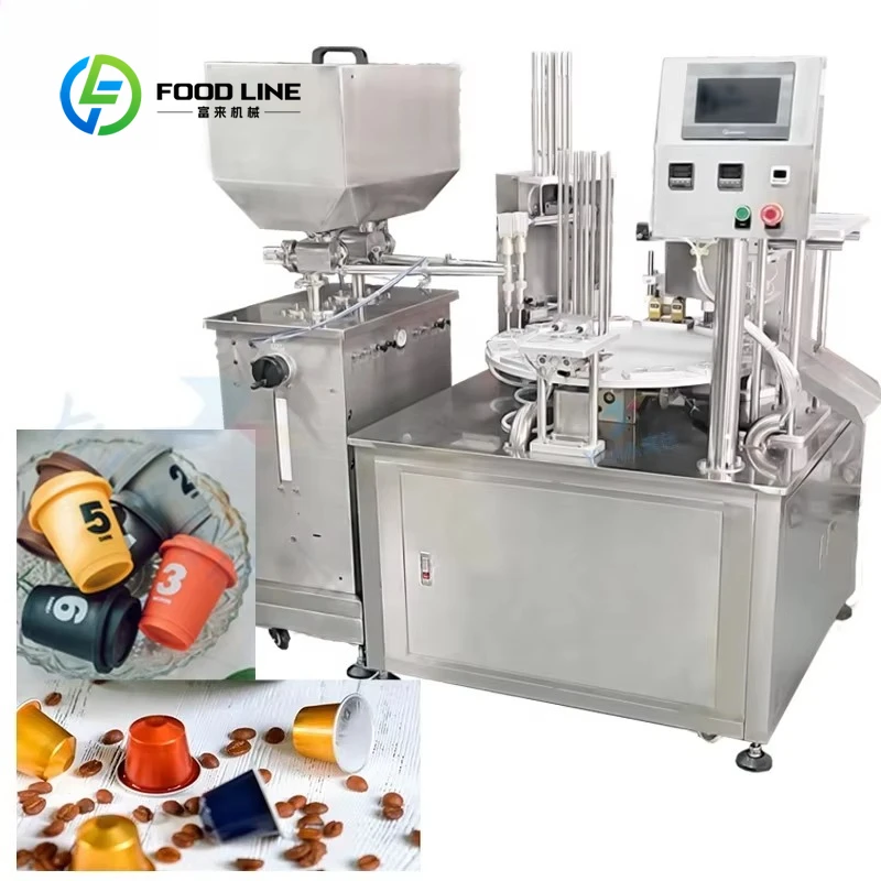 Coffee capsule sealing machine Automatic pneumatic beverage filling and sealing machine