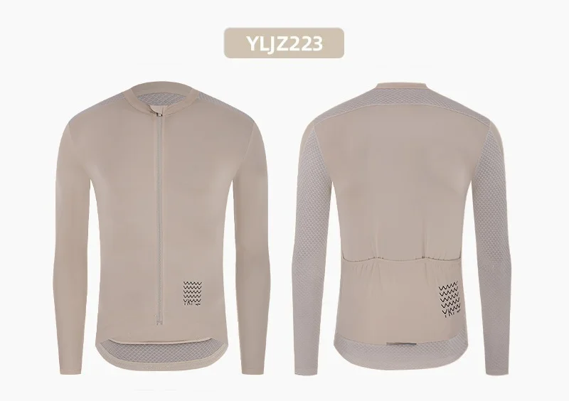 YKYWBIKE Herren-Radsport-Sets, langärmelig, lange Trägerhose, Fahrradbekleidung, Mann, Radfahren, Maillot, Rennrad-Set, Fahrradbekleidung – Detail 9