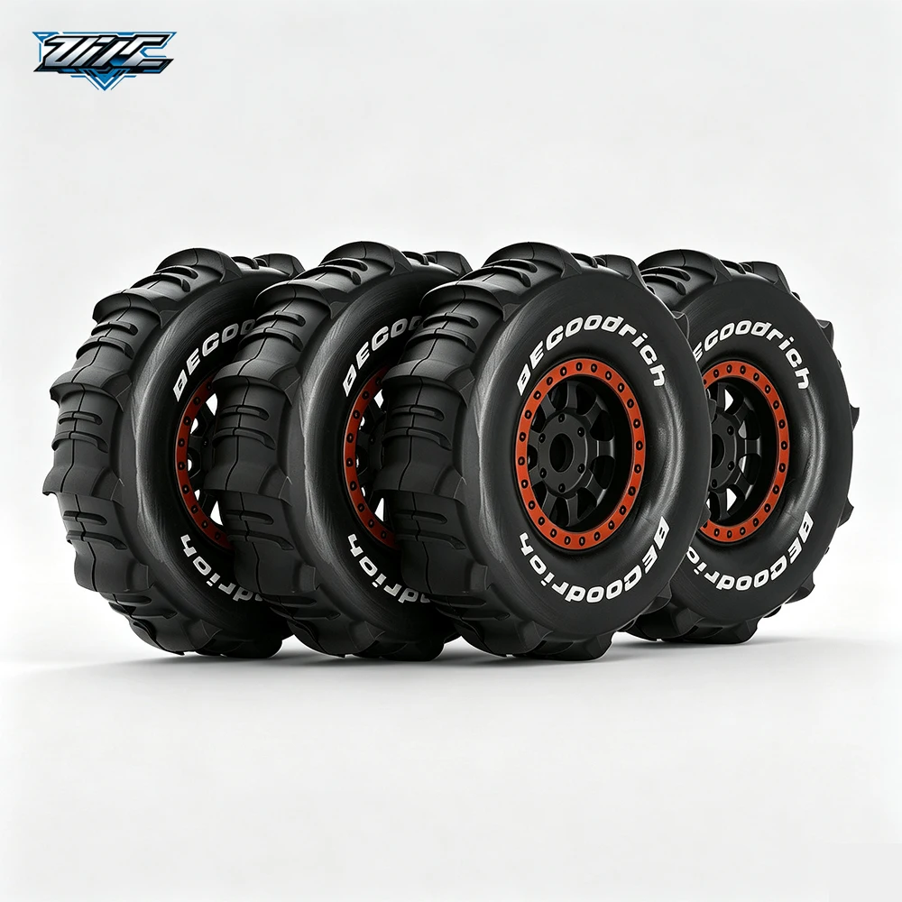 Wide‑Grip Sand Snow RC Tires,1/7 1/8 Short Course Truck Tyres 17mm Hex For TRAXXAS ARRMA SENTON UDR MOJAVE DF7 DB8 Upgrade Parts