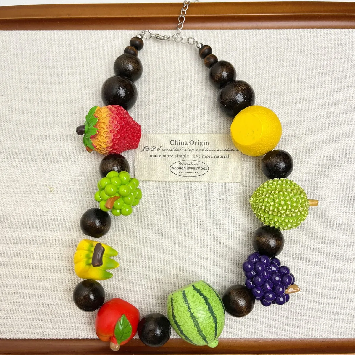Fresh fruit beaded necklace, sweet and cool chick style necklace, cute and sweet clavicle necklace