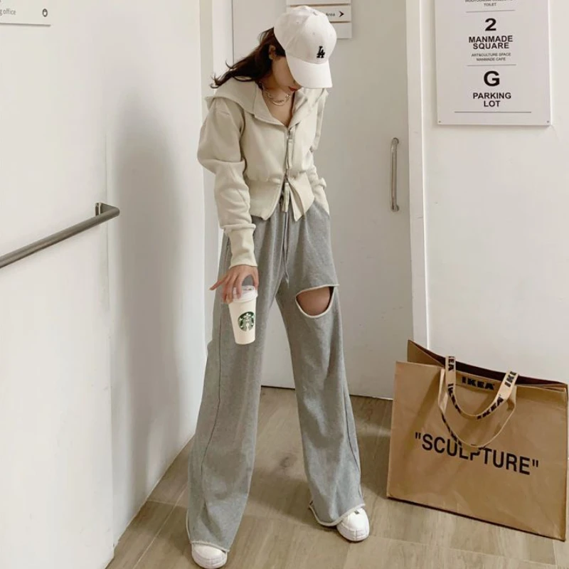 Hoodies Women Slim Sexy Cropped Thicken Basic Design Korean Style Leisure Classic Daily Autumn Students Sporty Popular Zip-up