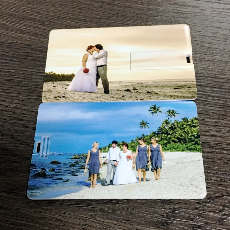 10PCS USB2.0 플래시 드라이브 4GB 8GB 16GB 32GB 64GB 128GB 신용 카드 맞춤형 로고 최고 품질 Creative Pendrive 무료 맞춤형 로고