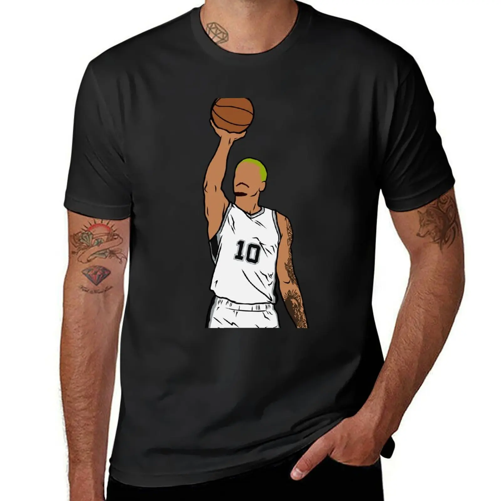 Jeremy Sochan Free Throw T-Shirt customs design your own aesthetic clothes Men's t-shirt