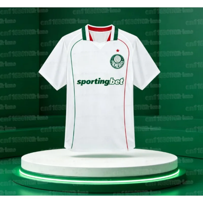 2026-27 Family Palmeiras Men's Stand Up Collar Shirt, 3D Printed Y2K Style Comfortable Casual T-shirt, Daily Wear&Training Top