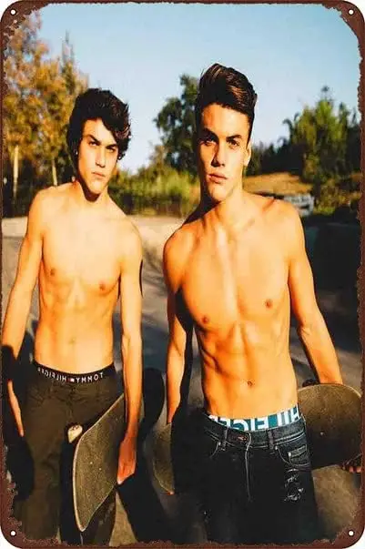 Dolan Twins Young 12x8 Inch Metal Signs - Rock the Walls with Music Album Art for Music Lovers