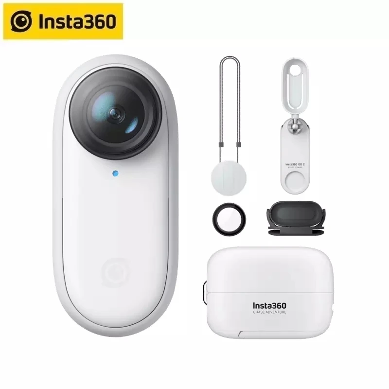 

Миниатюрная Экшн-камера Insta360 Go 2 для видеозаписи для IPhone и Android, Спортивная мини-видеокамера Waterroof