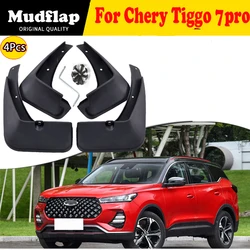 Mud Flaps For Chery Tiggo 7 Pro Max 2023 2022 2021 4PCS Front Rear Fender Mudguards High Quality Guard Splash Car Accessories