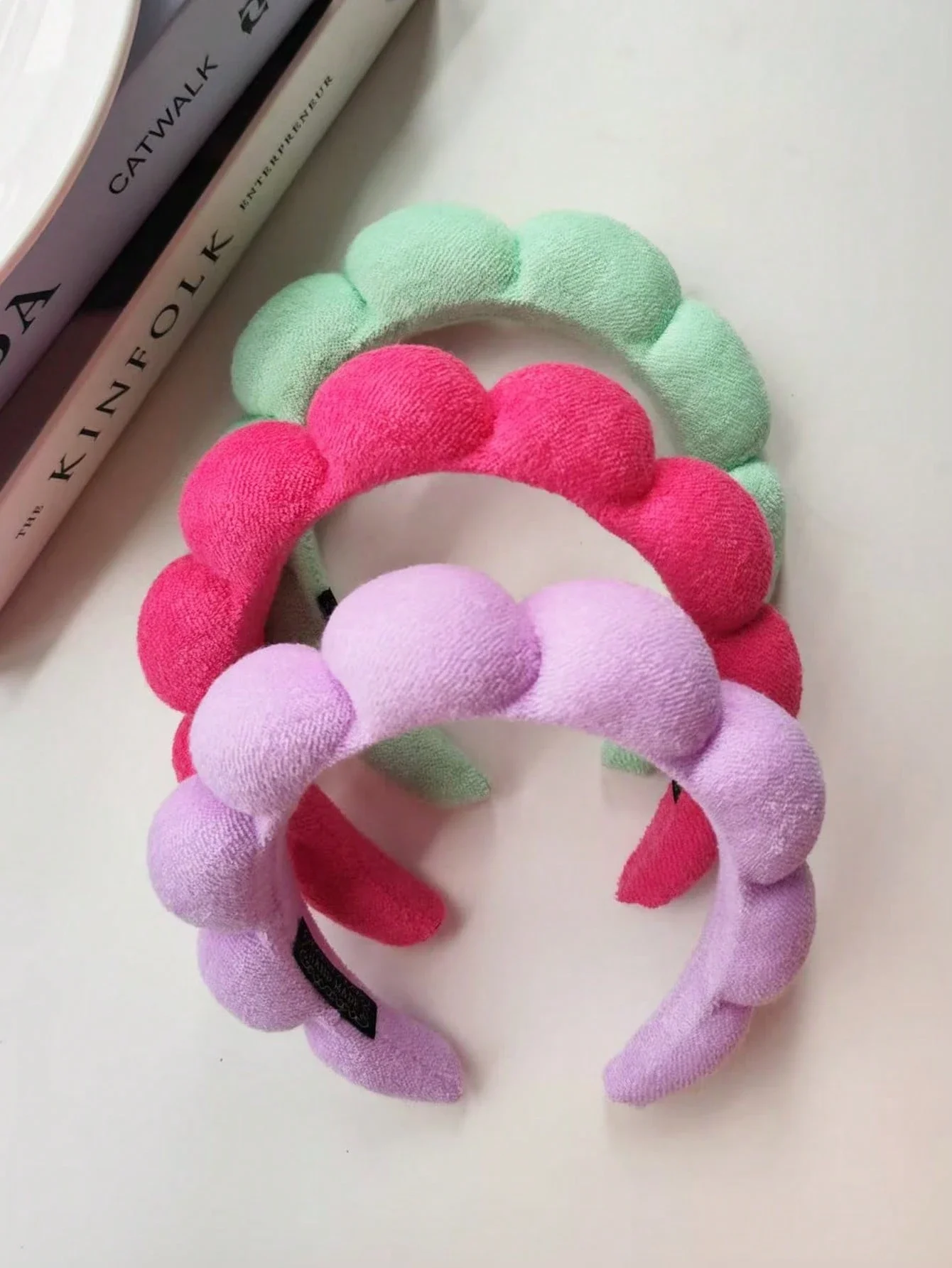 

Fashion Solid Color Cloud Headband For Women Non-Compressive Hair Band Spa Makeup Styling Accessories