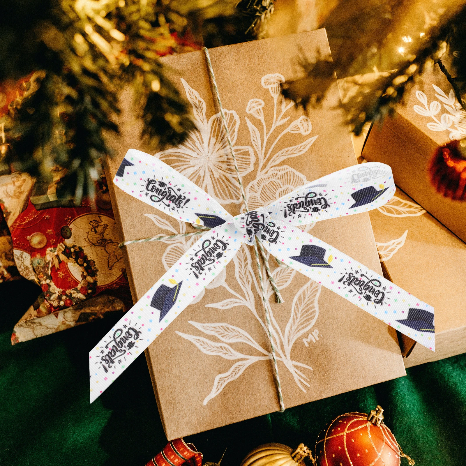 

Ribbon Gift Wrapping Polyester Decorative Wedding Diy Graduation Season Packaging Ribbons Packing