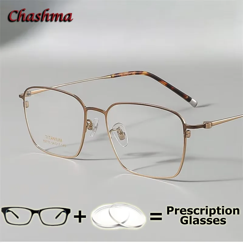 

7 g Optical Prescription Glasses Pure Titanium Myopia Lens Ultra Thin Wide Multifocal Progressive Anti Blue Ray Glasses for Man
