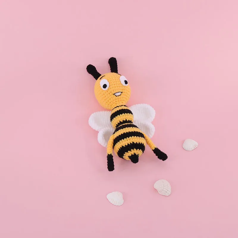 Handmade Crochet Bee Toy Set | Custom Name | Baby Comfort Toys | Gifts for Newborns | Baby Sleep Friend | Room Decoration