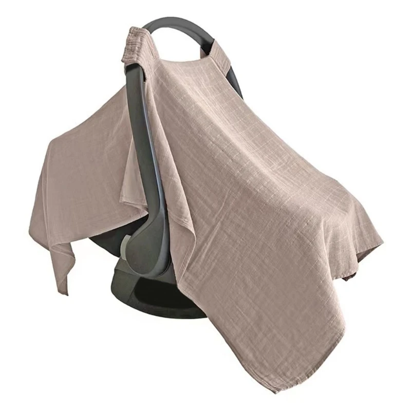 Multifunctional Baby Car Cover Carseat Canopy Infant Shopping Cart Cover Solid Color Pram Stroller Basket Sleeve