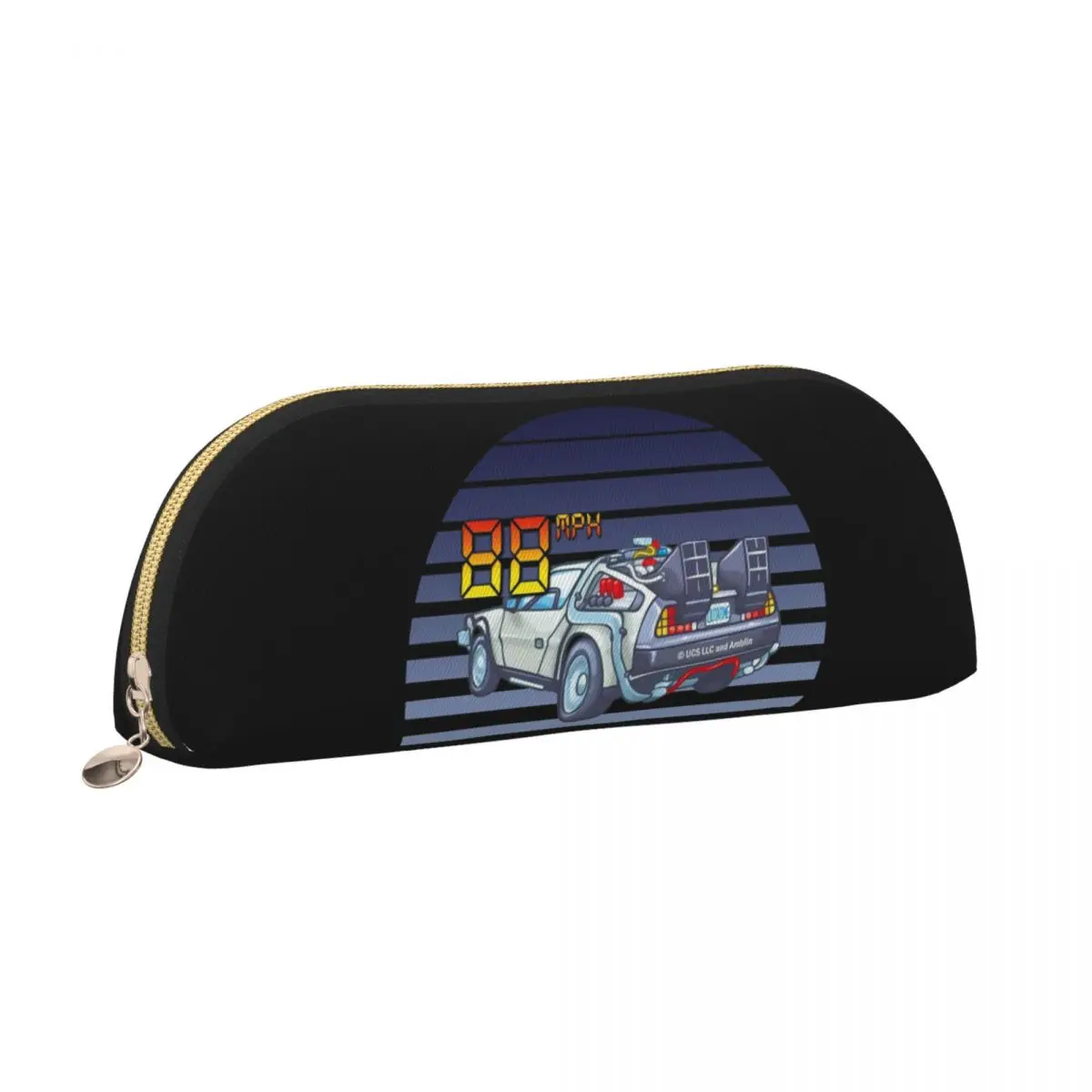 مقلمة DeLorean العودة إلى المستقبل، حقيبة أقلام رصاص، لوازم قرطاسية للتخزين، صندوق أقلام ذو سعة كبيرة، حقيبة أقلام رصاص لمدرسة الأطفال