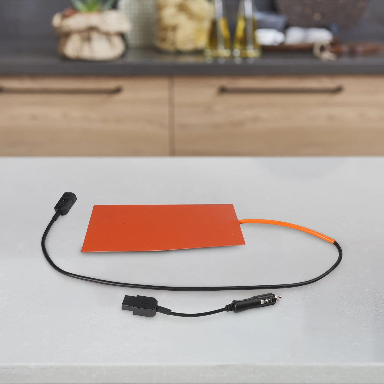 Efficient 12V 100W Silicone Heating Pad Mat for Keeping For Food Warm During Deliveries or Events with Built in Thermostat