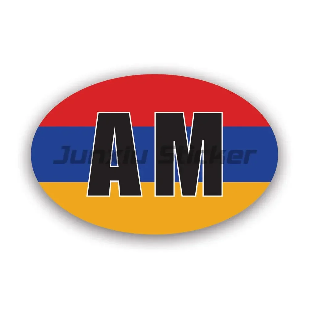 Armenian National Flag Car Sticker Waterproof Accessories on Bumper Rear Window Laptop Decal