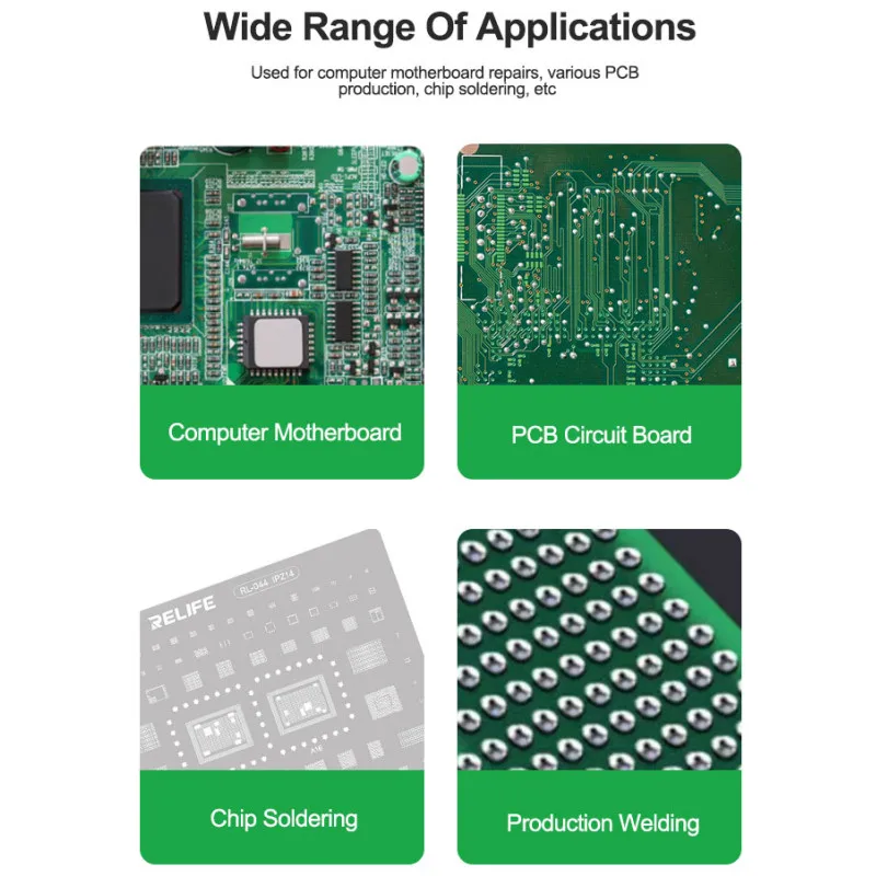 RELIFE RL-403B 183°C Leaded Solder Balls for Mobile Phone Maintenance 0.2 to 0.65mm BGA Rework Chip Repair Tool BGA Solder Ball