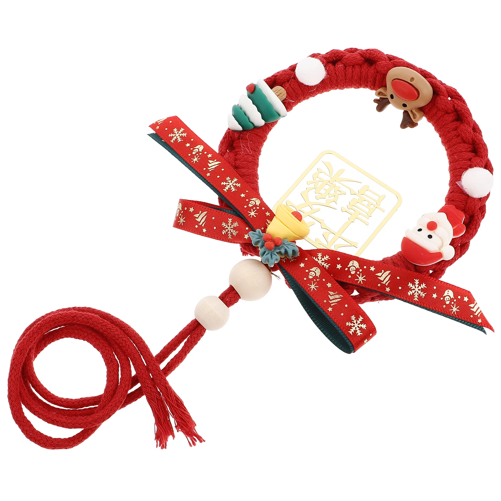 

Car Accessories Car naments H crafted Hanging Cute Cartoon Mirror Pendant Boho Decor Longlasting Christmas Wreath Stylish