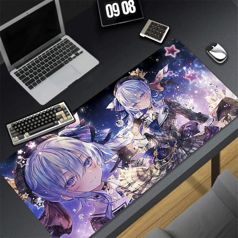 

Computer Gaming Accessories H-hololive Hoshimachi Suisei Mousepad Office Mouse Pad Keyboard Pad Desk Decoracion Anime Desk Mat