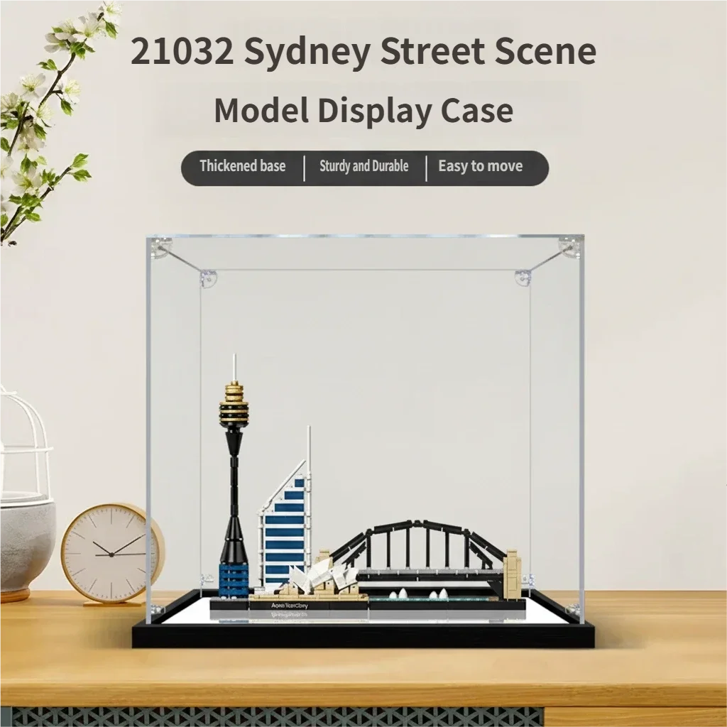 

Acrylic Display Case for Lego 21032 Sydney Building Series Model, Dustproof Display Box, Display Case (Model Not Included)