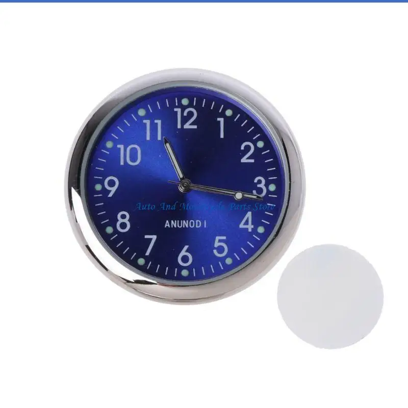 P9FD Universal Car Clock Stick-On Electronic Watch Dashboard Noctilucent Decoration
